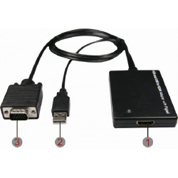 VGA + USB à HDMI convertisseur